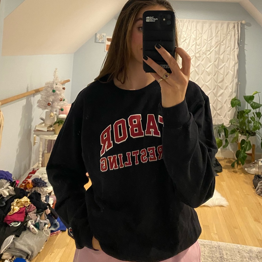Wrestling crew neck sweatshirt